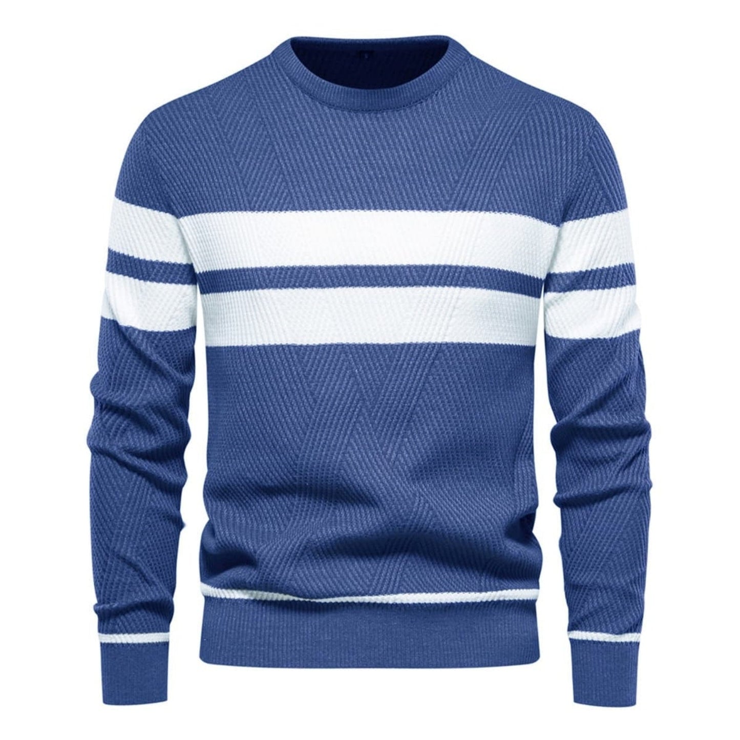 Men's Stripe Crewneck Sweater Pullover