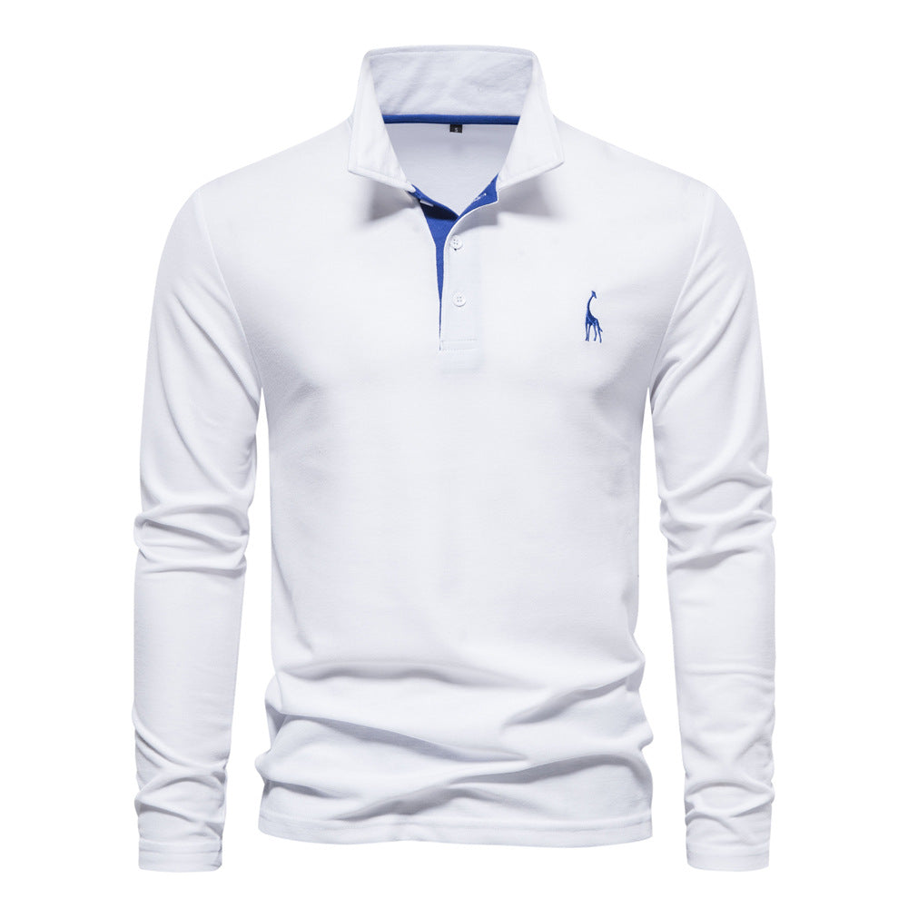 Men’s Mock Neck Long Sleeve T-Shirt