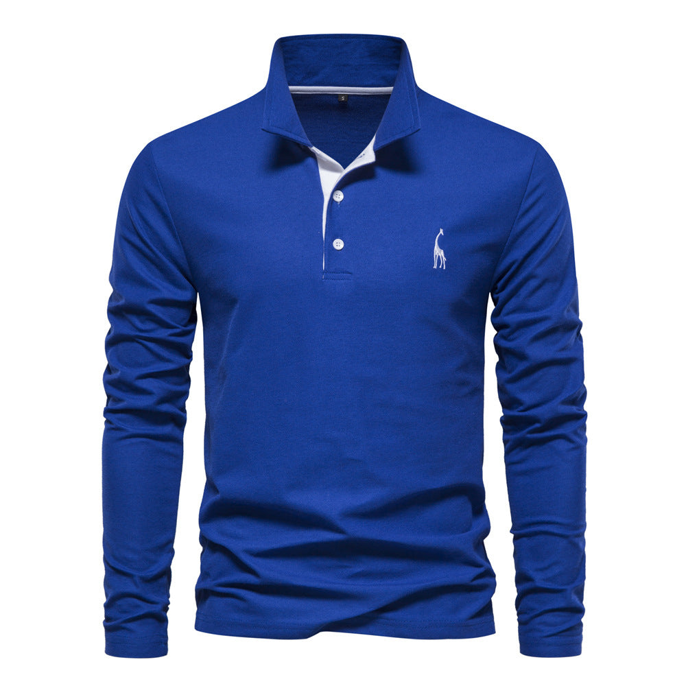Men’s Mock Neck Long Sleeve T-Shirt