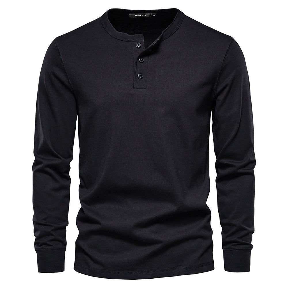 Slim-Fit Long Sleeve Crewneck T-Shirt