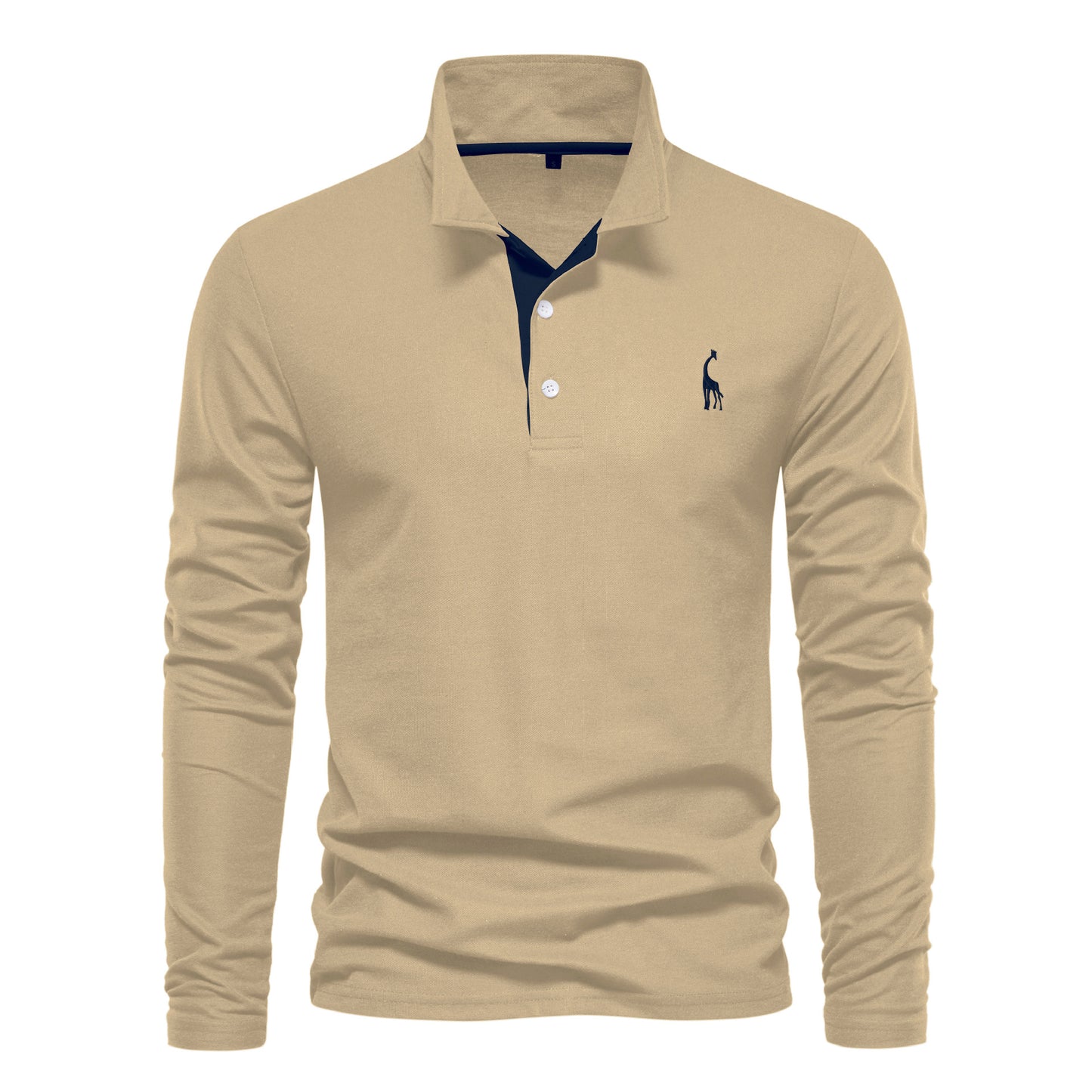 Men’s Mock Neck Long Sleeve T-Shirt