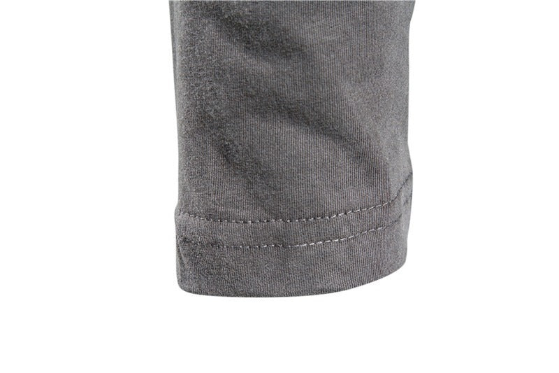 Cotton Crewneck Long Sleeve T-Shirt