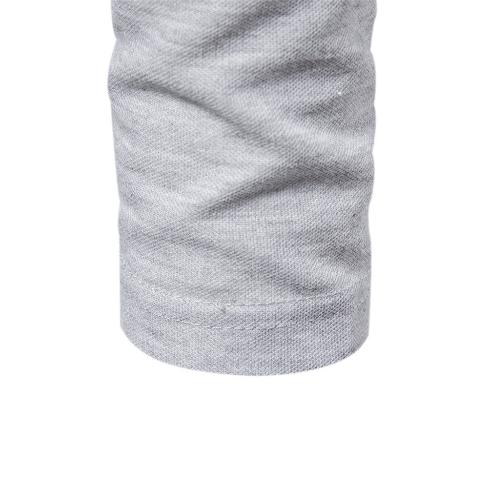 Men’s Mock Neck Long Sleeve T-Shirt