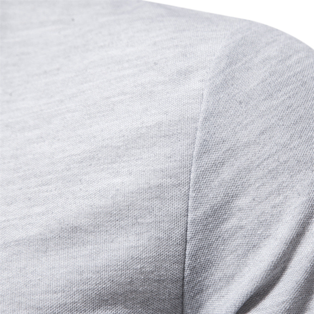 Men’s Mock Neck Long Sleeve T-Shirt