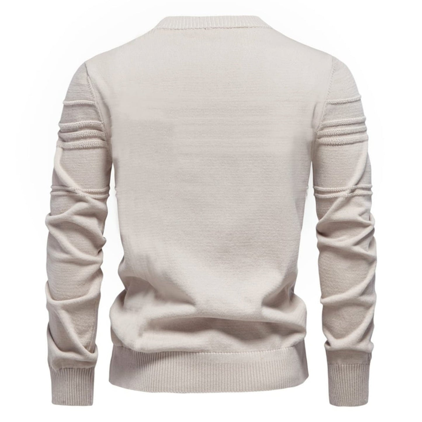 Men's Crosshatch Crew Neck Knit Sweater