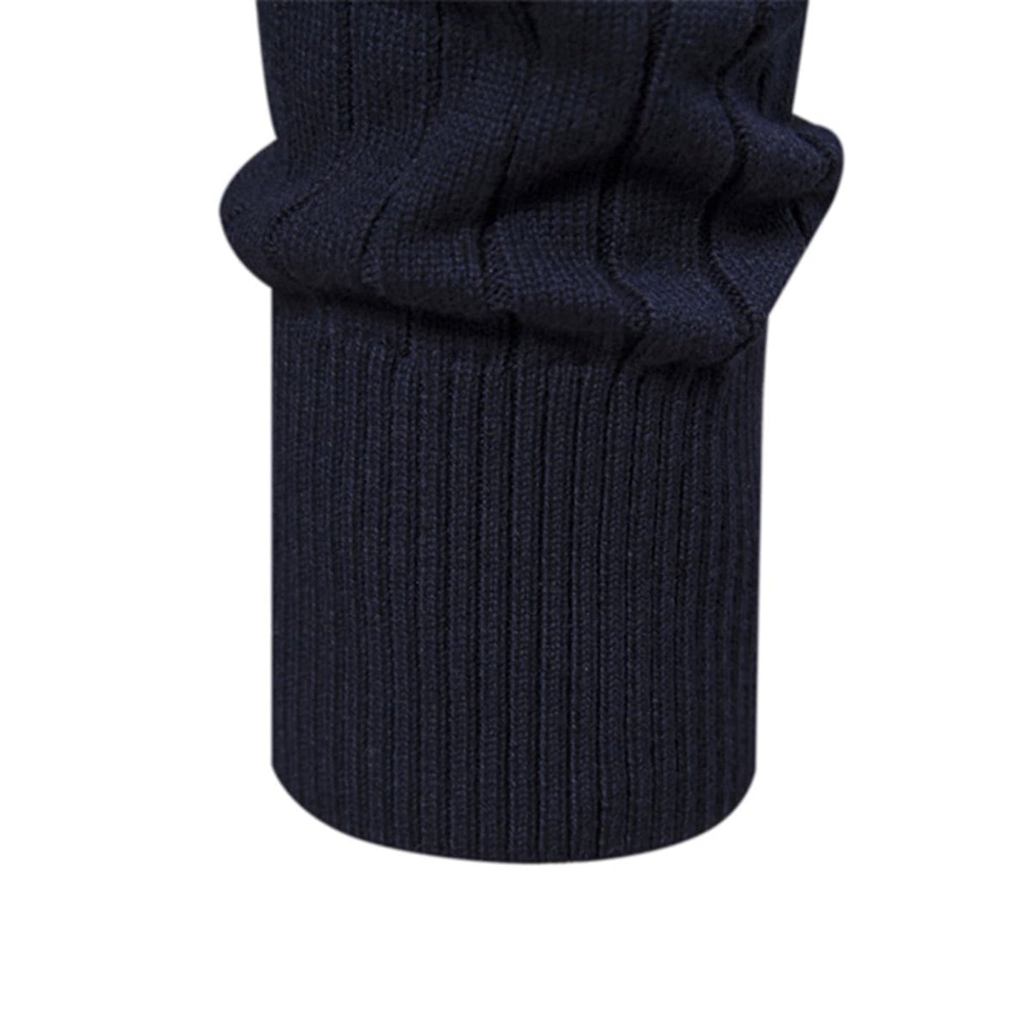 Men’s Half-Zip Striped Knit Sweater