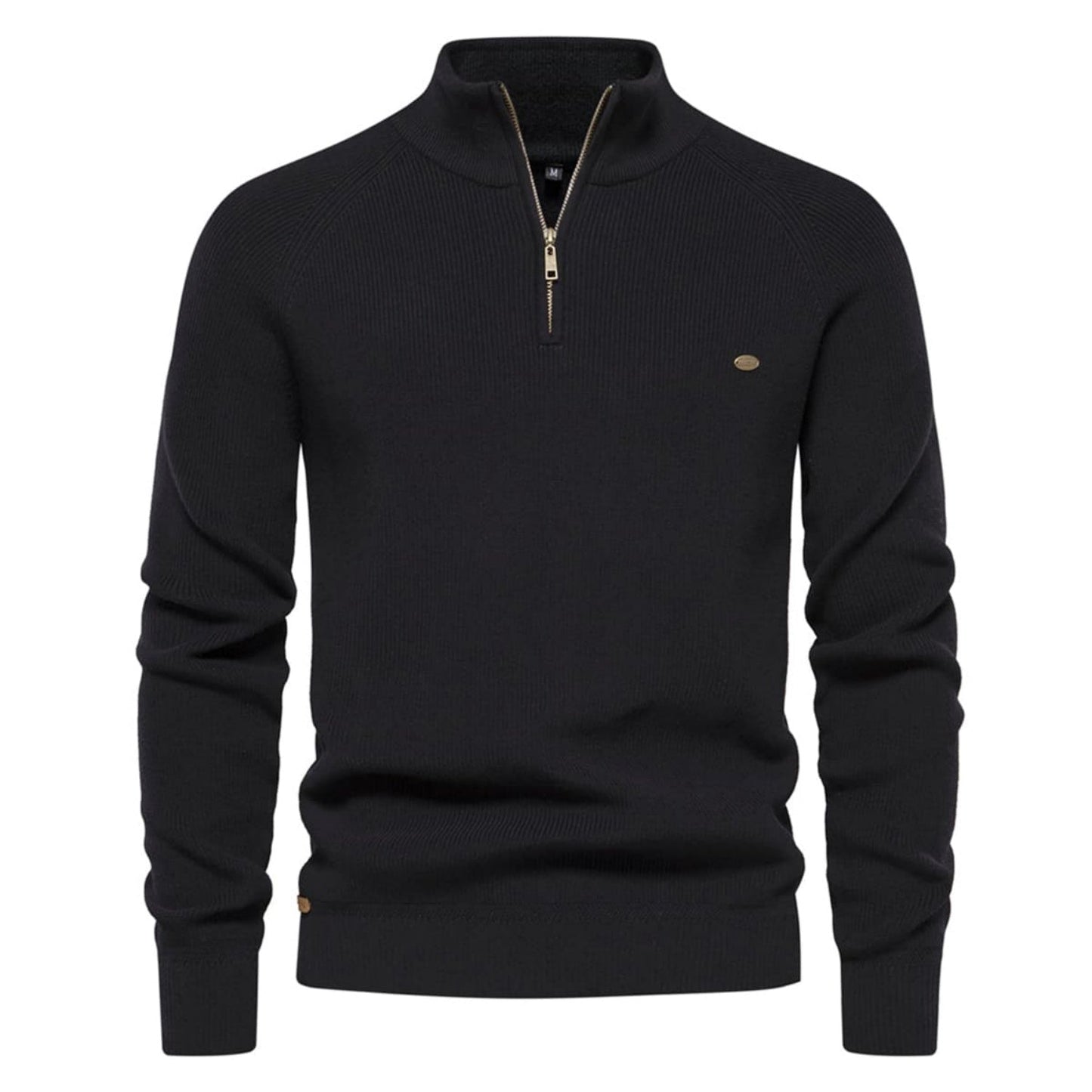 Men's Half-Zip Collar Cotton Sweater
