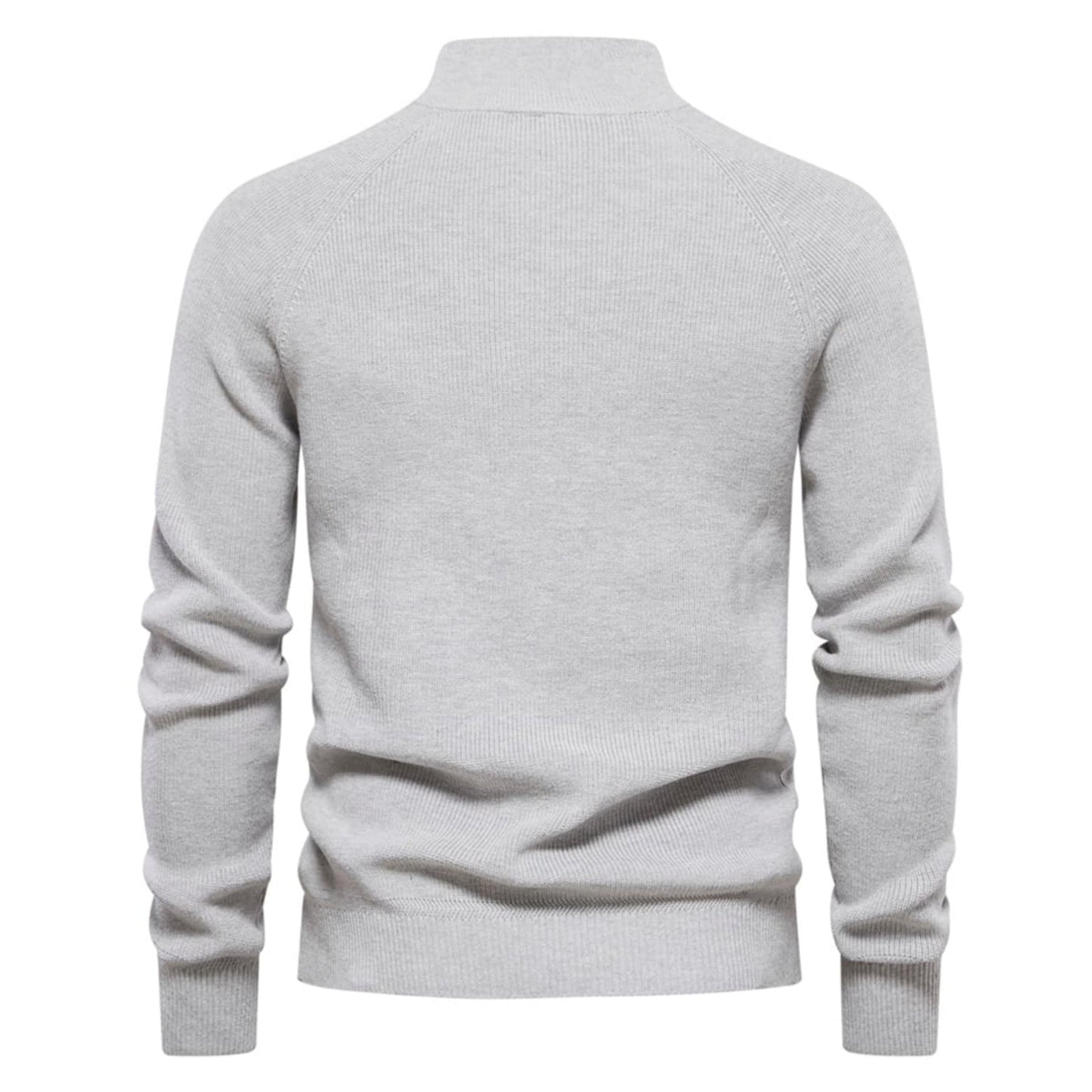 Men's Half-Zip Collar Cotton Sweater