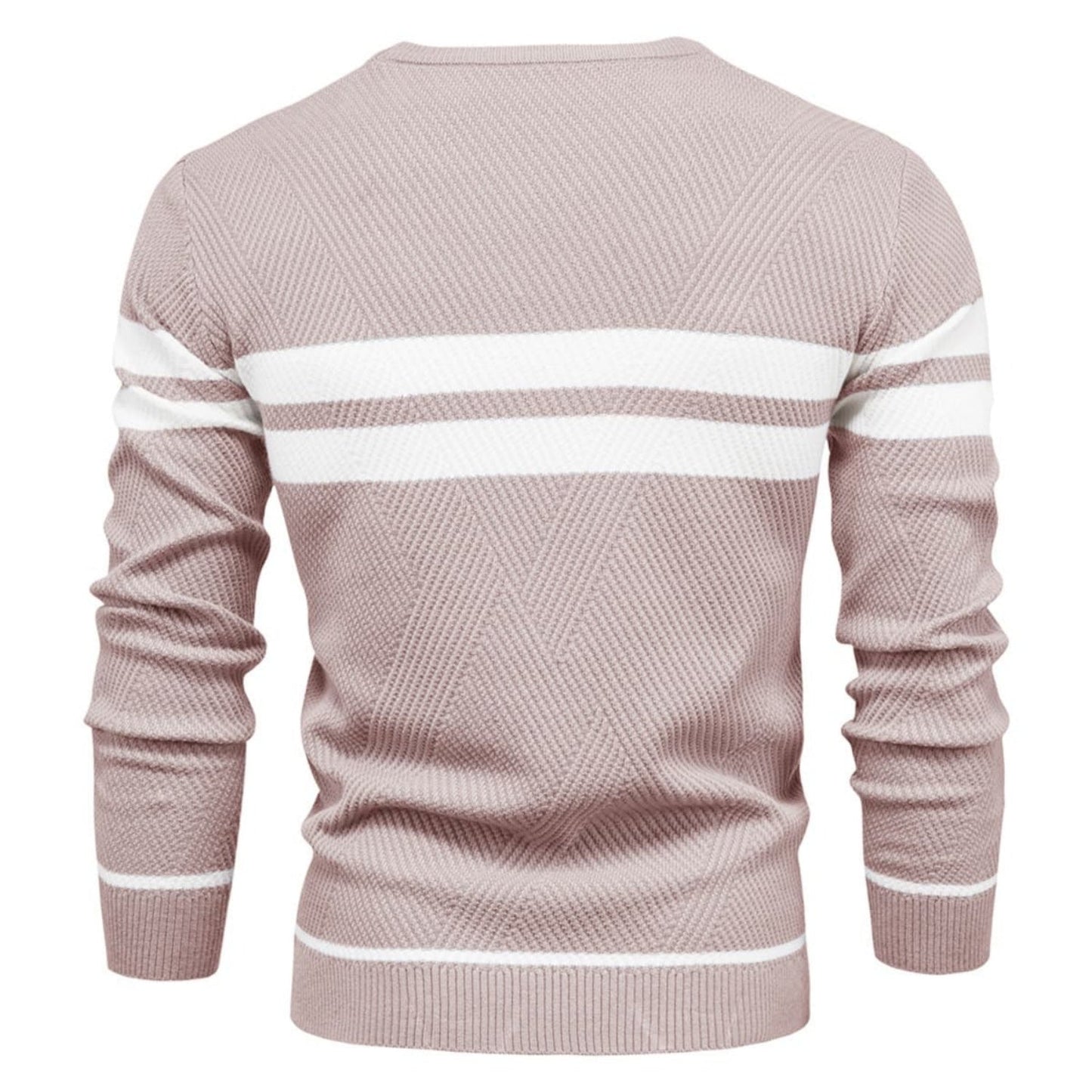 Men's Stripe Crewneck Sweater Pullover
