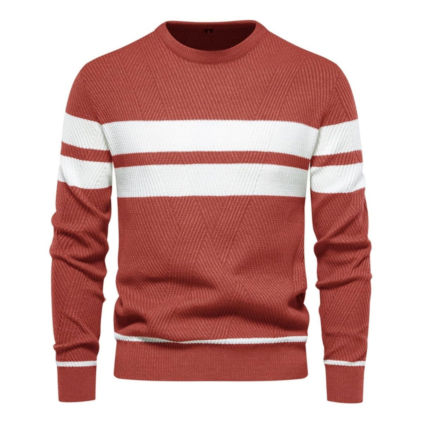 Men's Stripe Crewneck Sweater Pullover